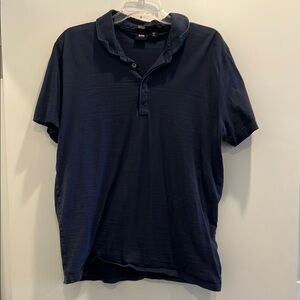 Hugo boss - Men's Navy Blue Polo Shirt- regular fit- size large